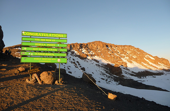 Kilimandžáro – najvyšší vrch Afriky (5 895 m)