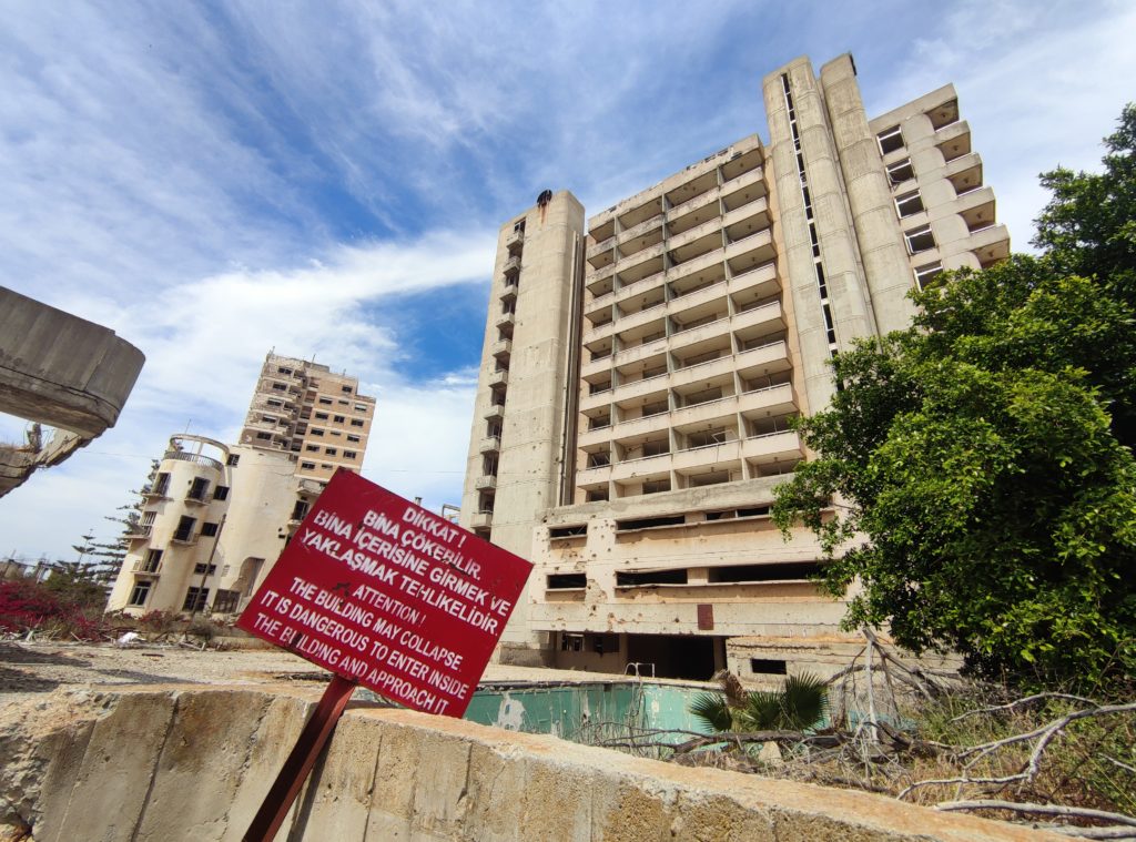 Mesto duchov Varosha v Severocyperskej tureckej republike